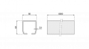C profil černý 60 x 60 x 3,5, délka 6 m