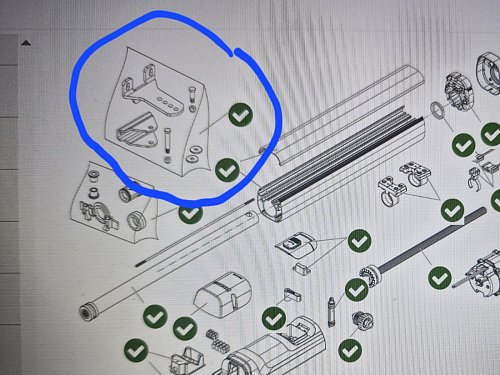 Blister pro pohony TOM (držáky - sada pro 1 motor)