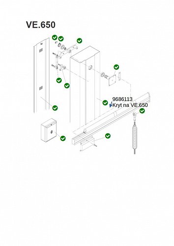 Kryt pro závoru VE.650