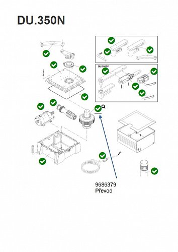Převod pro motory DU.350N