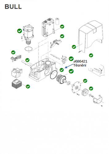 Těsnění pro motory BULL