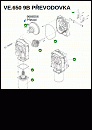 Převod k převodovce pro závory EVA7, VE.650