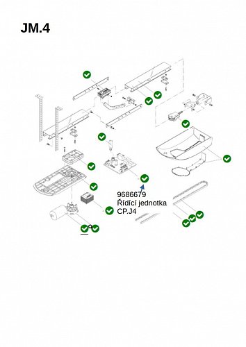 Řídící jednotka CP.J4 pro motory JM.4 - DOPRODEJ