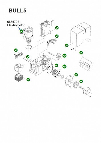 Elektromotor pro motory BULL5M/5M.S