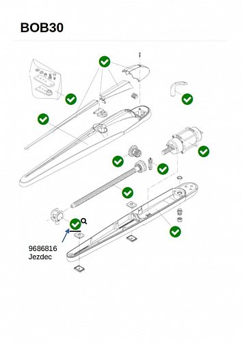 Jezdec pro motory BOB30M na 230V