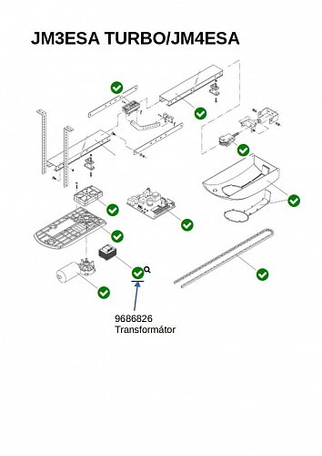 Transformátor pro motory JM.4ESA 100 VA