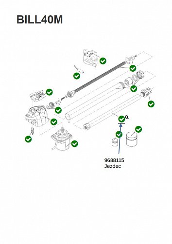 Jezdec pro motory BILL40M/MA