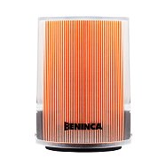 Designová lampa-maják s intenzivním oranžovým LED světlem a integrovanou anténou